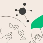 Gene therapy abstract concept vector illustration.
