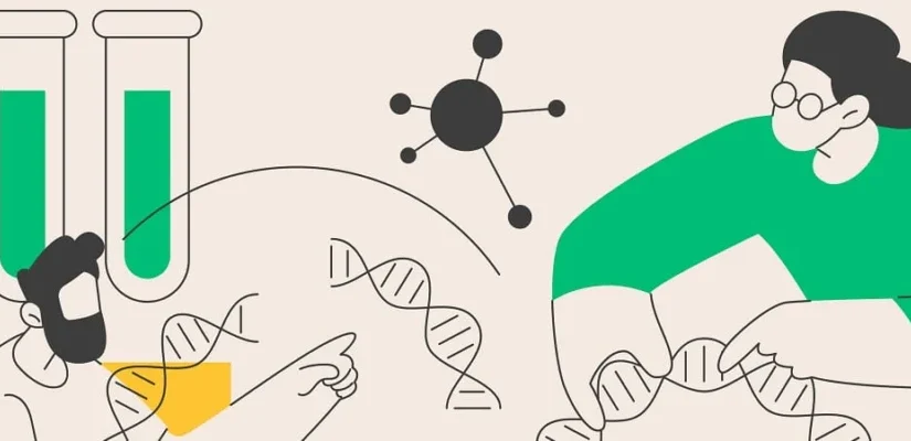 Gene therapy abstract concept vector illustration.
