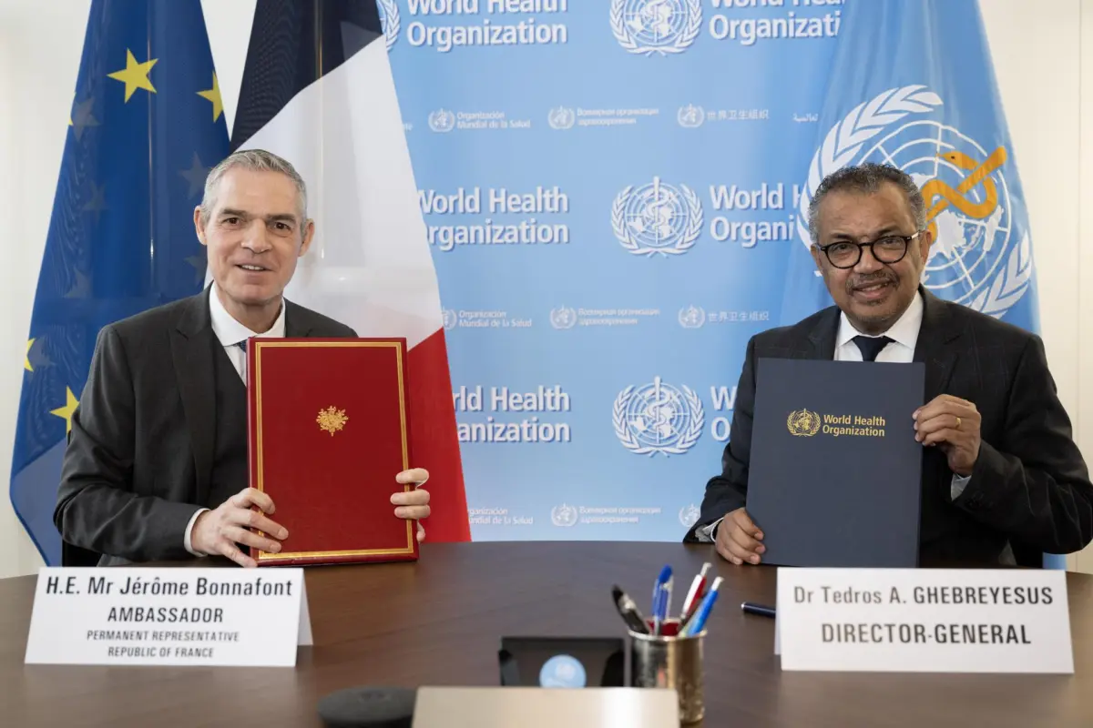 WHO-France signing ceremony of 2023 contribution 08DEC2023